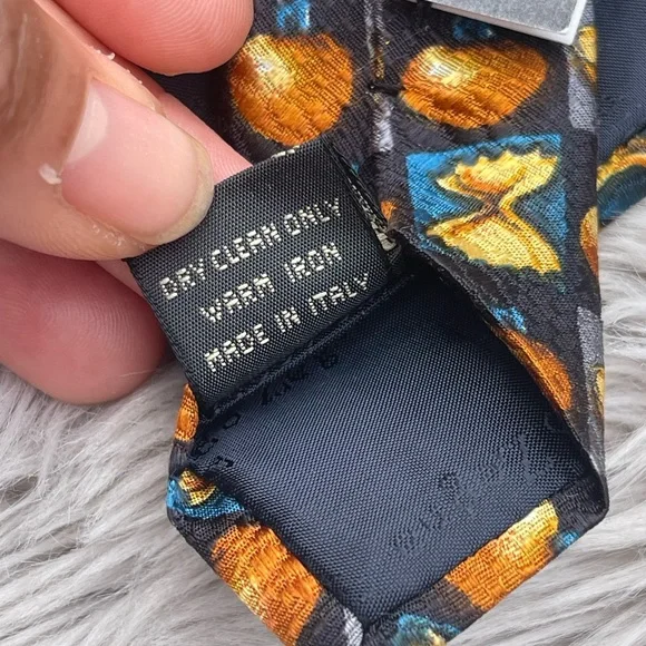 Ermenegildo Zegna Necktie 100% Silk Made In Italy - Picture 7 of 8